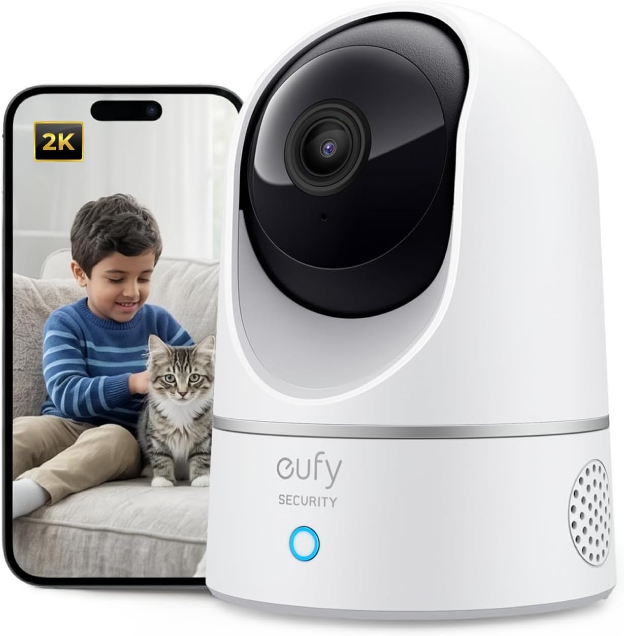 Binnencamera S350 4K UHD met 8x Zoom & 360° Panoramisch - 35% Korting