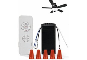 Afstandsbedieningsset Plafondventilator & Lamp - 3 Snelheden, 220V, 34% Korting