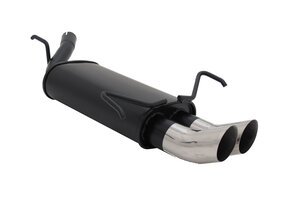 Sportuitlaat Einddemper Opel Corsa C 09/00-10/06 | 2x76mm RVS | EG-Keurmerk | 55% Korting