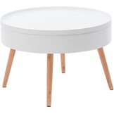 Salontafel Wit Hout met Opbergruimte - 34% Korting