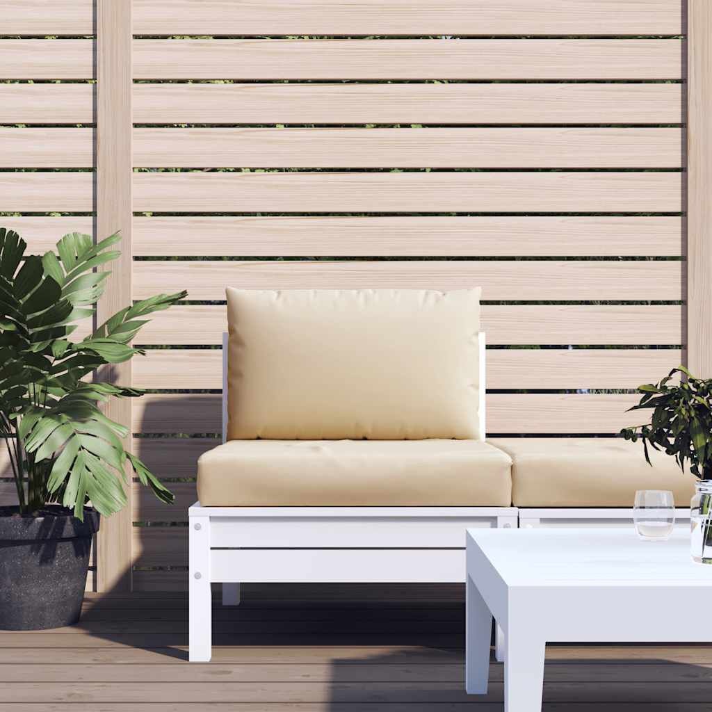 vidaXL Palletkussens 2 st stof beige