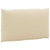 vidaXL Palletkussens 2 st stof beige