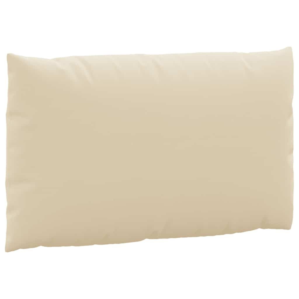 vidaXL Palletkussens 2 st stof beige