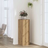 vidaXL Plantenstandaard 33x33x100 cm bewerkt hout artisanaal eiken
