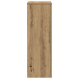 vidaXL Plantenstandaard 33x33x100 cm bewerkt hout artisanaal eiken