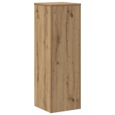 vidaXL Plantenstandaard 33x33x100 cm bewerkt hout artisanaal eiken