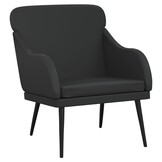 VidaXL Fauteuil Zwart Kunstleer 63x76x80 cm - 34% Korting