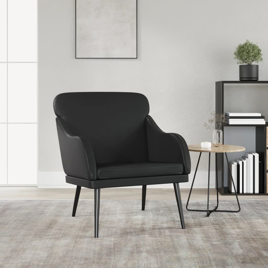 VidaXL Fauteuil Zwart Kunstleer 63x76x80 cm - 34% Korting