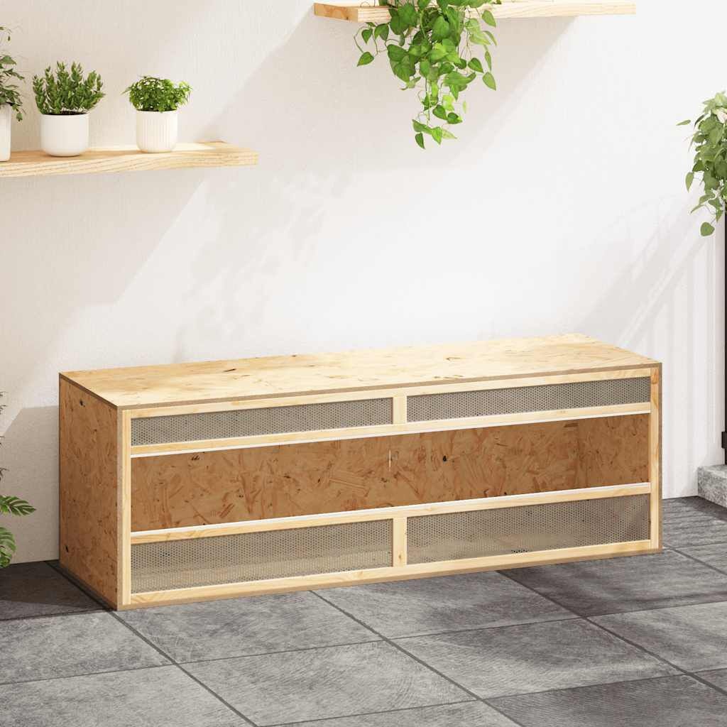 VidaXL Terrarium Bewerkt Hout 144x46x48 cm - 35% Korting