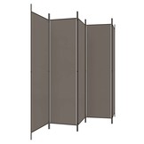 Kamerscherm Antraciet 5 Panelen 250x200cm - 33% Korting