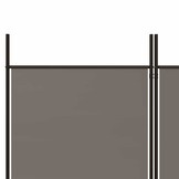 Kamerscherm Antraciet 5 Panelen 250x200cm - 33% Korting