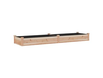 Verhoogde Houten Plantenbak 240x60x25 cm - 34% Korting