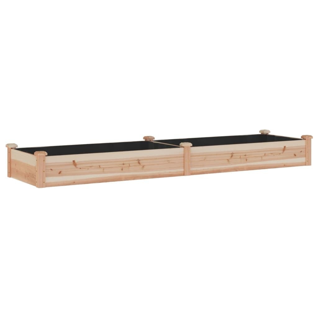 Verhoogde Houten Plantenbak 240x60x25 cm - 34% Korting