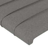 vidaXL Hoofdborden 2 st. 80x5x78/88 cm Stof Donkergrijs - 34% Korting