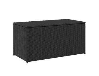 vidaXL Tuinbox Poly Rattan Zwart 100x50x50 cm - 34% Korting!