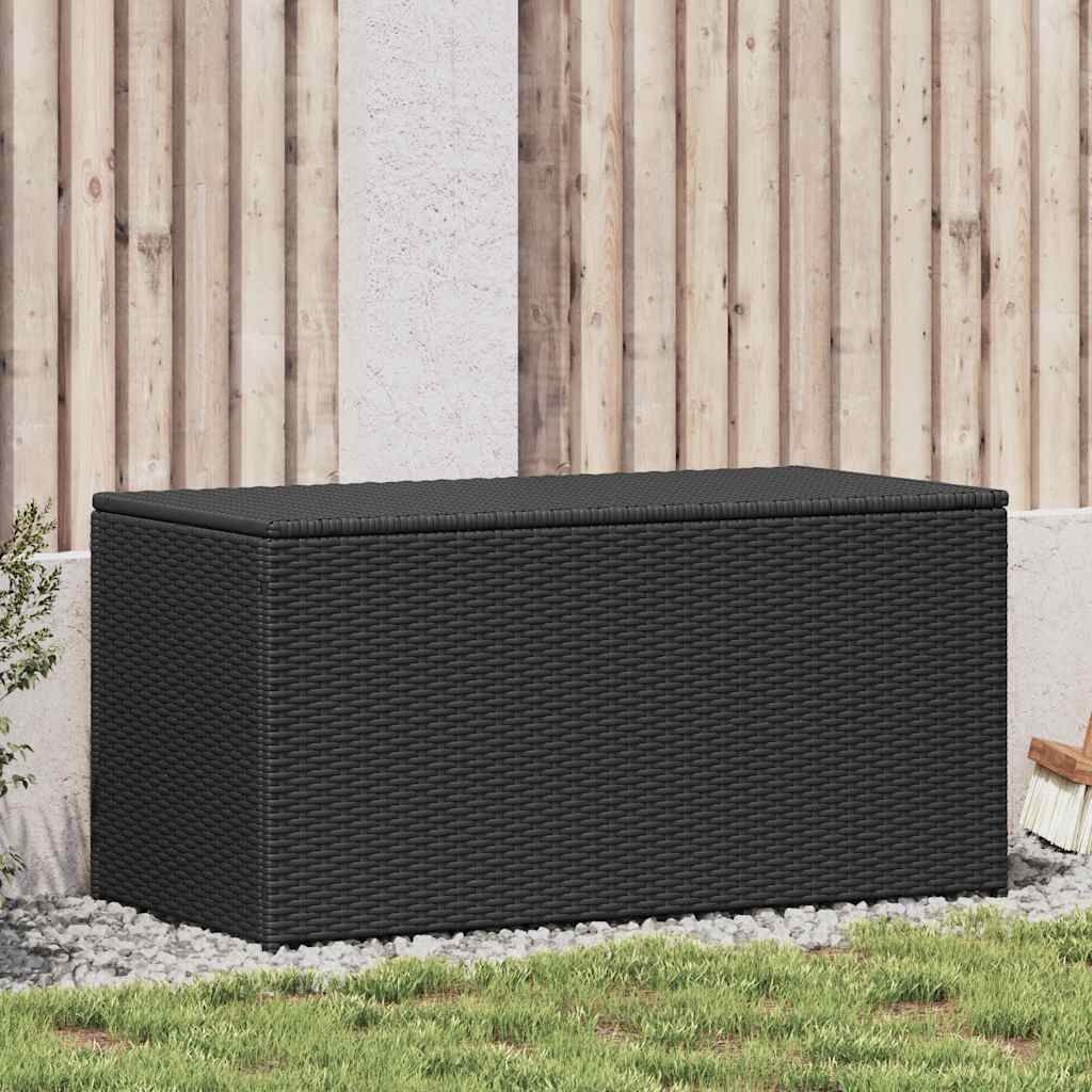 vidaXL Tuinbox Poly Rattan Zwart 100x50x50 cm - 34% Korting!