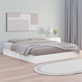 vidaXL Houten Bedframe Wit 200x200 cm - 35% Korting