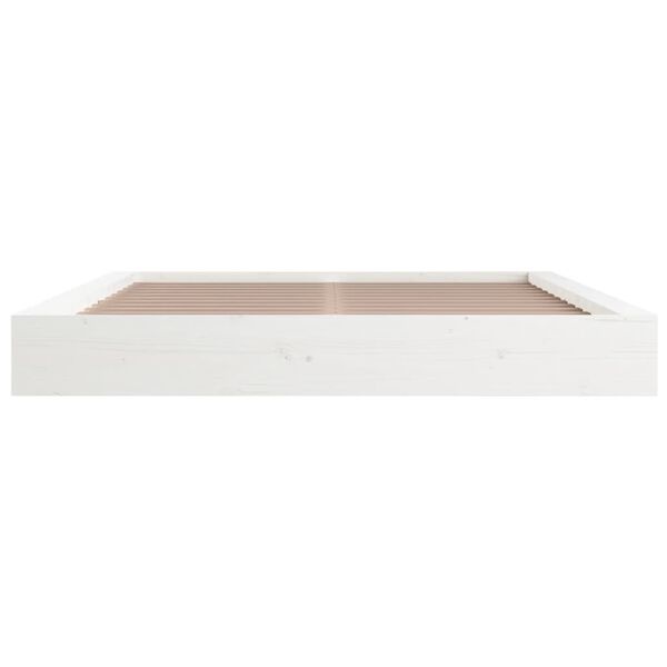 vidaXL Houten Bedframe Wit 200x200 cm - 35% Korting