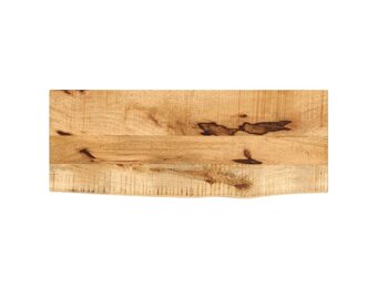 Tafelblad Massief Mangohout met Natuurlijke Rand 70x30x3,8 cm - 53% Korting