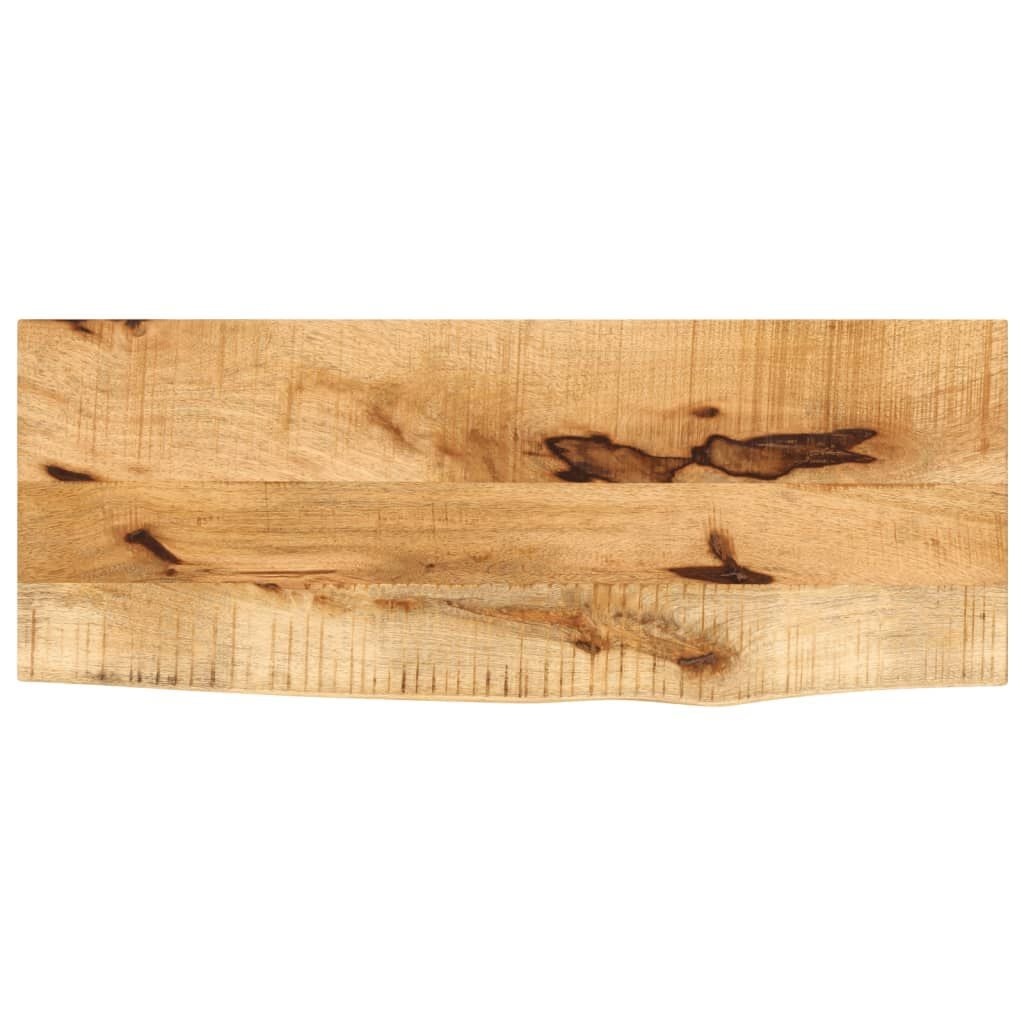Tafelblad Massief Mangohout met Natuurlijke Rand 70x30x3,8 cm - 53% Korting