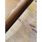 Tafelblad Massief Mangohout met Natuurlijke Rand 70x30x3,8 cm - 53% Korting