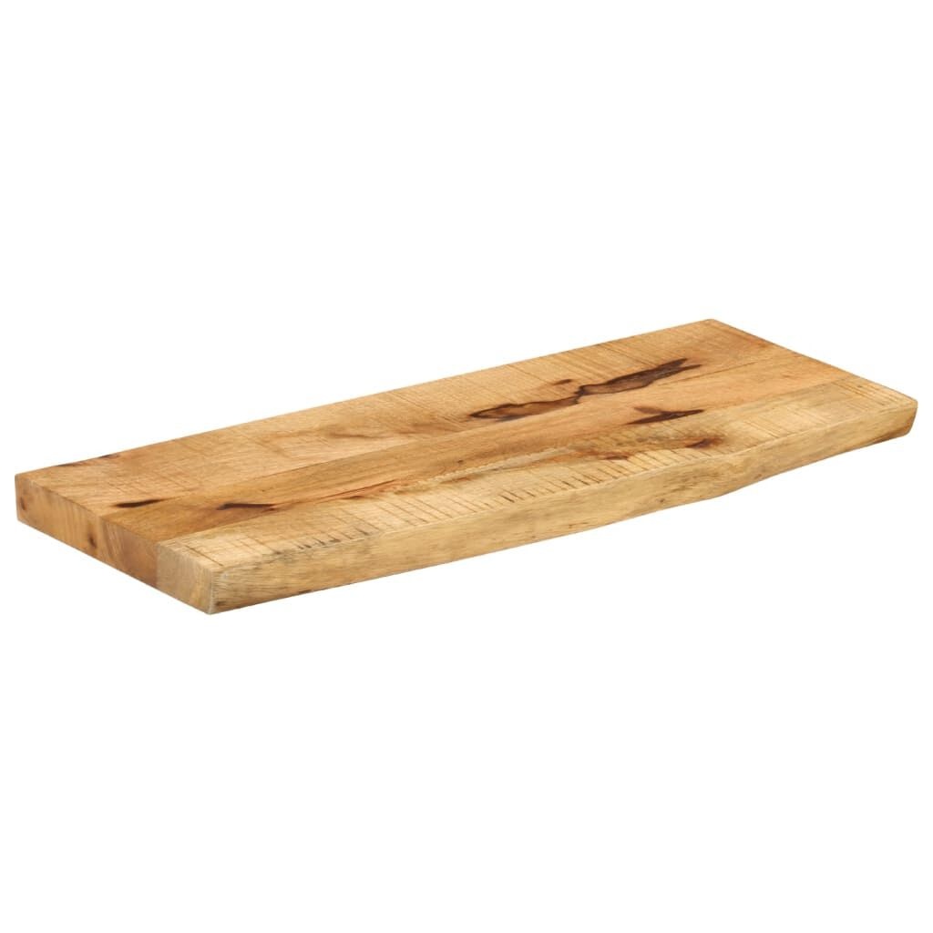 Tafelblad Massief Mangohout met Natuurlijke Rand 70x30x3,8 cm - 53% Korting