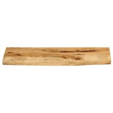 Tafelblad Massief Mangohout met Natuurlijke Rand 70x30x3,8 cm - 53% Korting