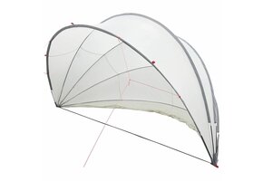vidaXL Zwembad Dome 500x500x236 cm Polyester met Korting