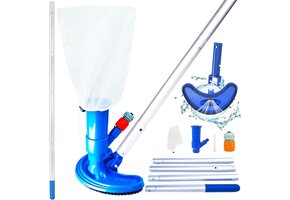 Zwembadstofzuiger & Onderhoudsset met Telescoopsteel 54% Korting