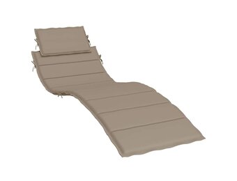 VidaXL Ligbedkussen Oxford Stof Taupe 186x58 cm - 34% Korting