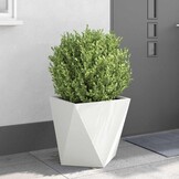 VidaXL Plantenbakken Wit Staal 50x50x50 cm - 2 stuks (35% Korting)