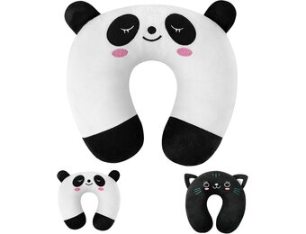 Nekkussen Traagschuim Wit Panda - 36% Korting