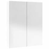 Badkamerkast met spiegel 60x15x75 cm MDF glanzend wit - 35% korting