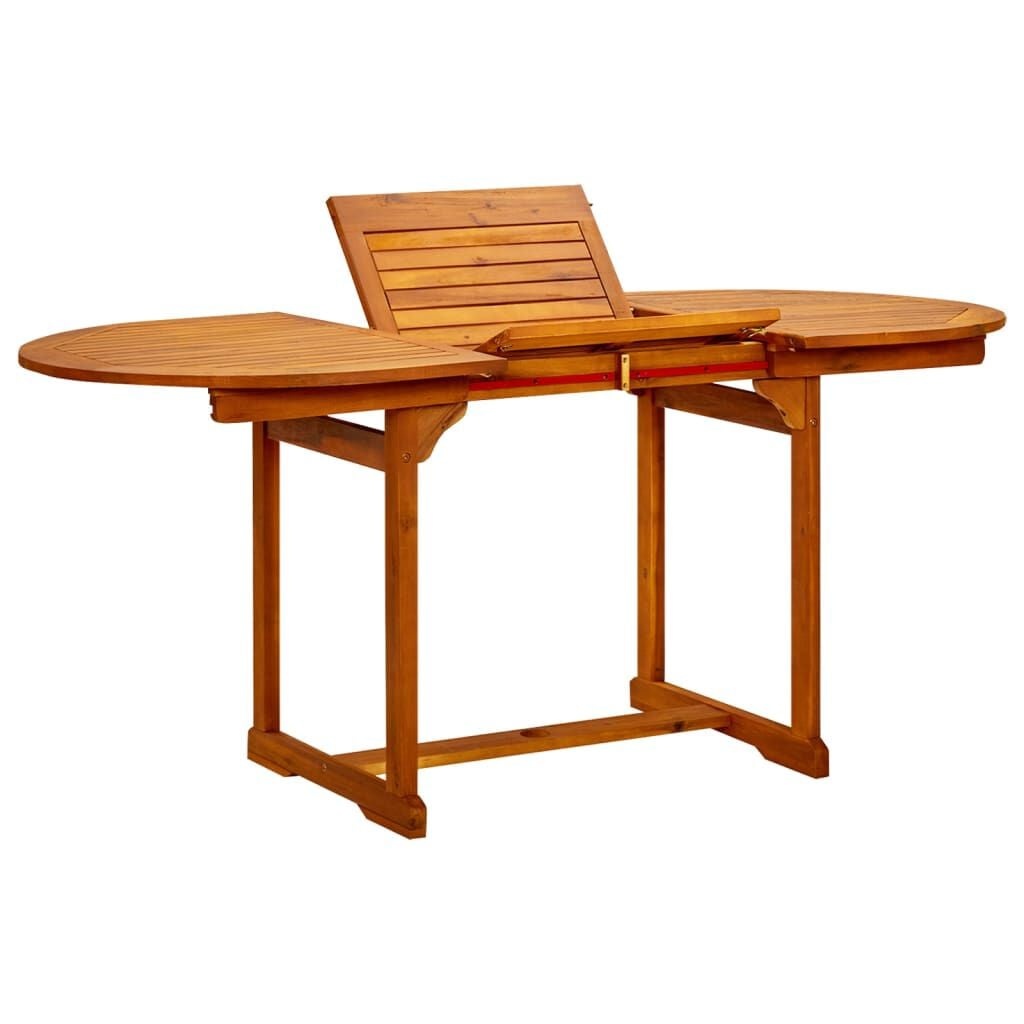 Uitschuifbare Acacia Houten Tuintafel - 120-170 cm - 35% Korting
