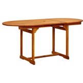Uitschuifbare Acacia Houten Tuintafel - 120-170 cm - 35% Korting