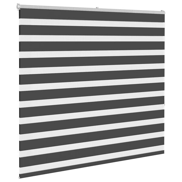 VidaXL Zebra rolgordijn 165x150 cm Zwart - 34% Korting