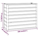Verhoogde Plantenbak Cortenstaal 100x40x77 cm - 34% Korting