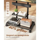Mobiele TV Standaard 50-90 inch met Geluidsbalk Beugel & Plank - 35% Korting