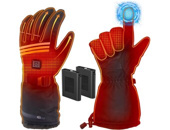 Unisex Verwarmde Handschoenen Zwart - 33% Korting