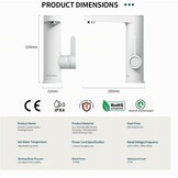 Elektrische Kraan Direct Warm Water met Display - Wit 14% Korting