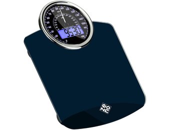 Personenweegschaal Hybride Digitaal & Analoog 180kg - Donkerblauw - 34% Korting