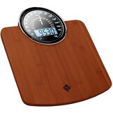 Personenweegschaal Hybride Digitaal & Analoog 180kg - Donkerblauw - 34% Korting