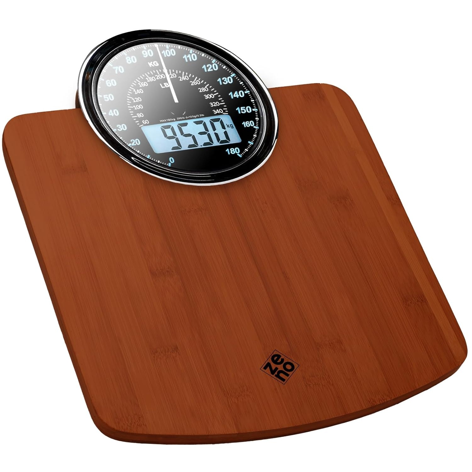 Personenweegschaal Hybride Digitaal & Analoog 180kg - Donkerblauw - 34% Korting