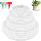 Bloempotonderzetters Rond Zwart (16 Stuks) - 33% Korting