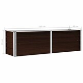 Verhoogde Plantenbak 160x40x45cm Staal Bruin - 33% Korting
