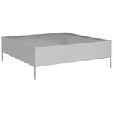 Verhoogde Plantenbak 100x100x33,5 cm Gegalvaniseerd Staal - 56% Korting