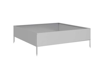 Verhoogde Plantenbak 100x100x33,5 cm Gegalvaniseerd Staal - 56% Korting