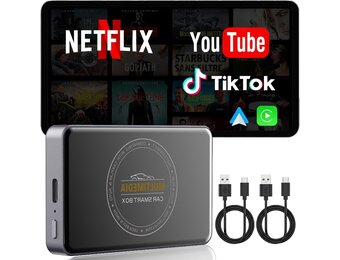 Draadloze CarPlay/Android Auto AI Box met Netflix/YouTube & 28% Korting