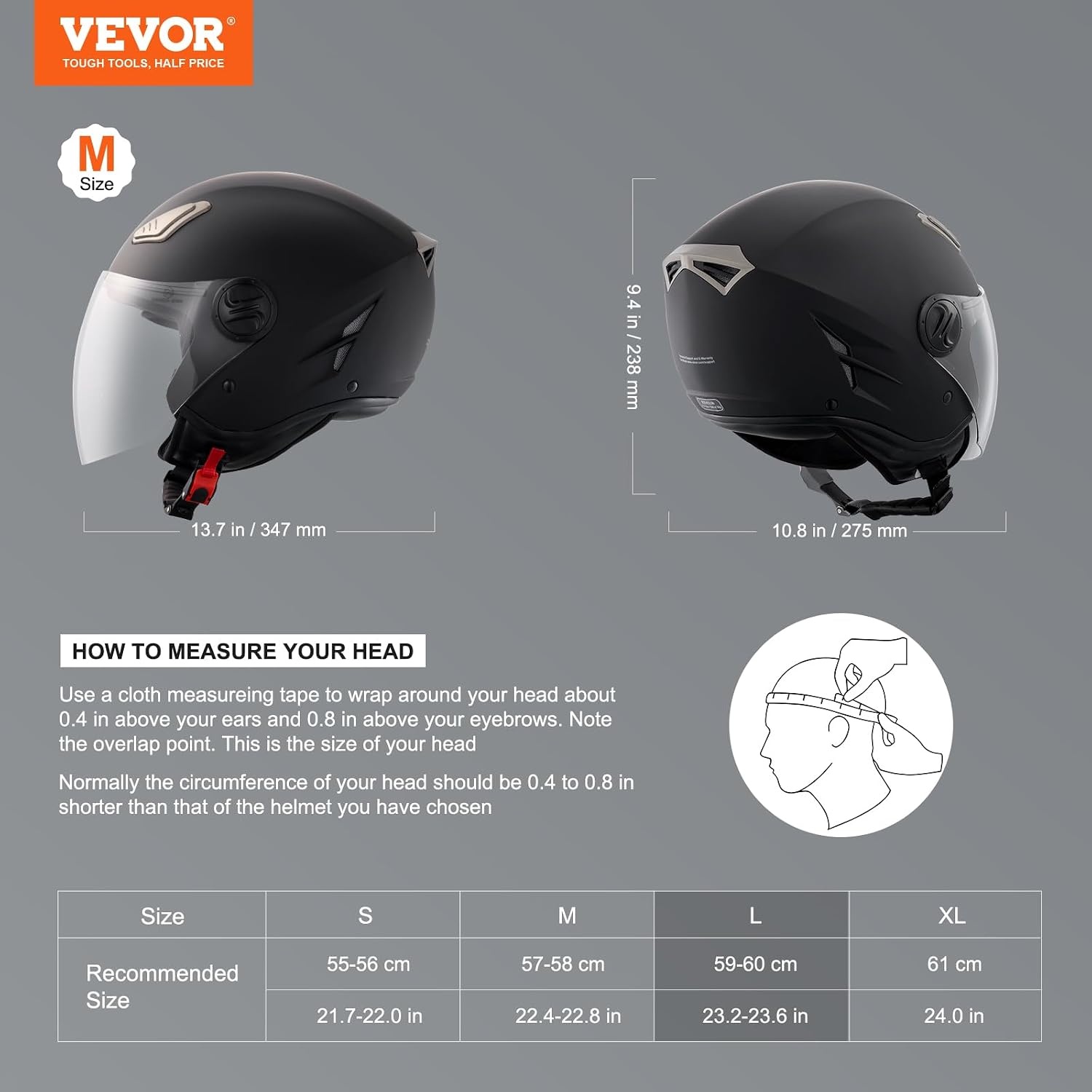 Open-Face Motorhelm met Bluetooth & Zonnevizier - 52% Korting
