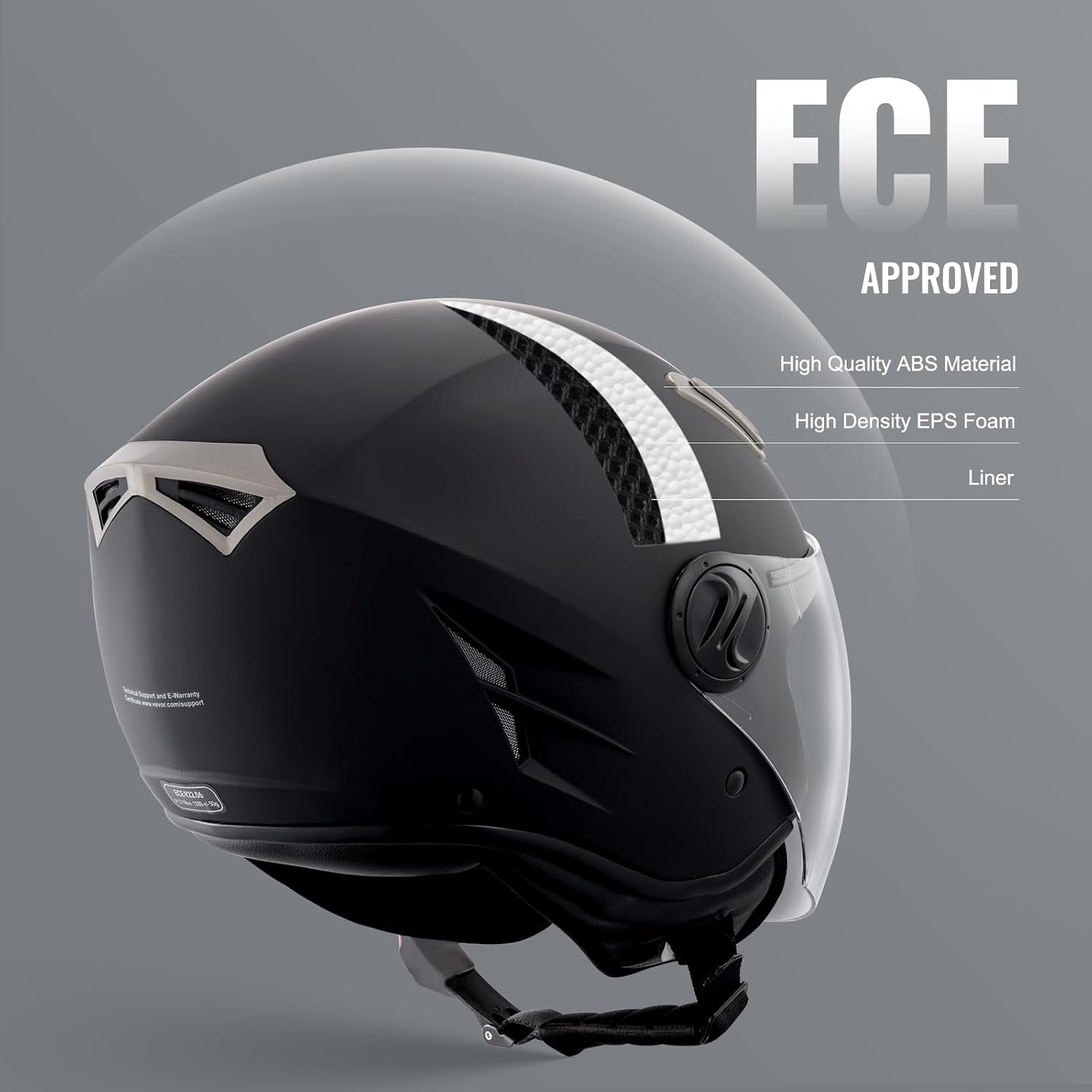 Open-Face Motorhelm met Bluetooth & Zonnevizier - 52% Korting